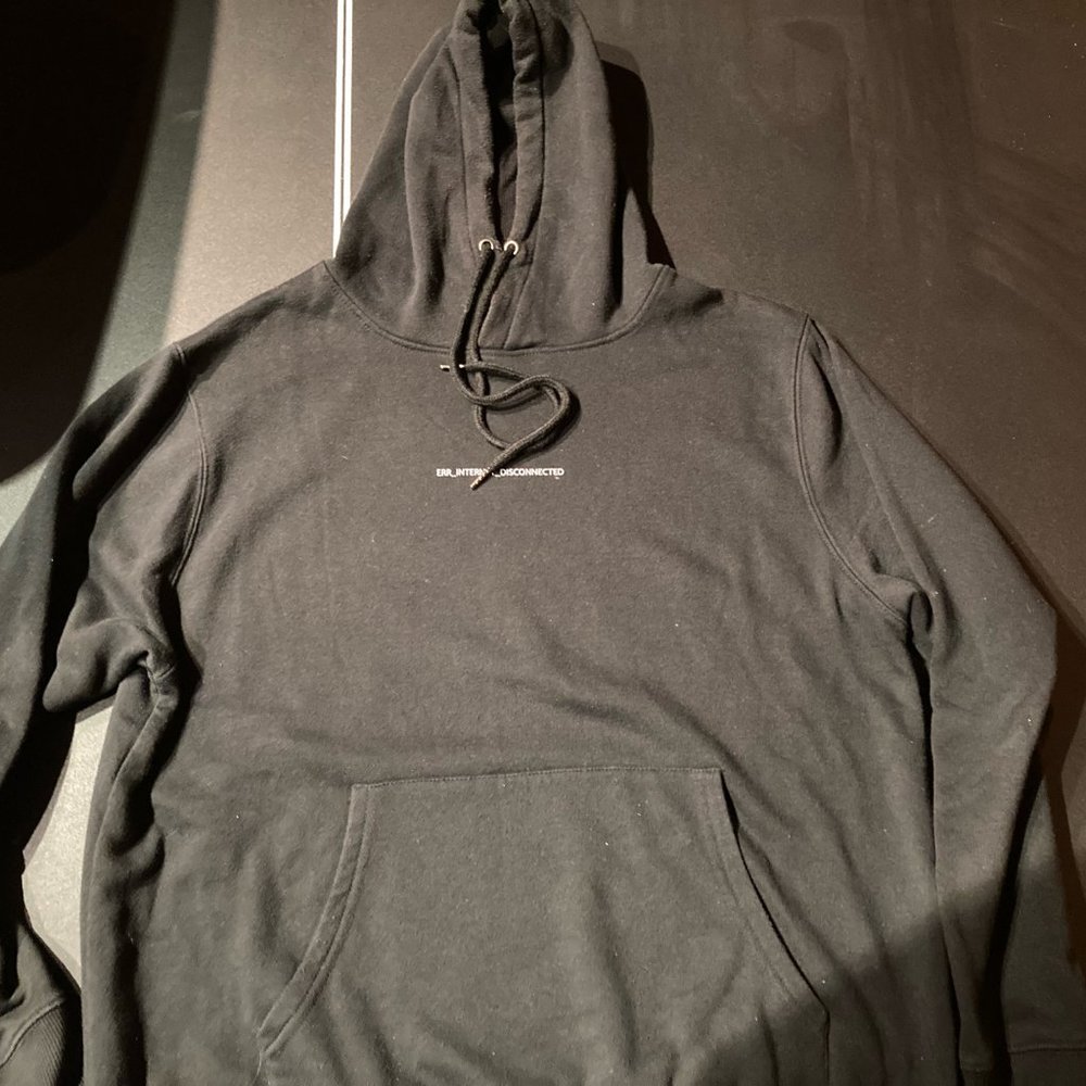 Black Internet Error Hoodie - Large - image 3